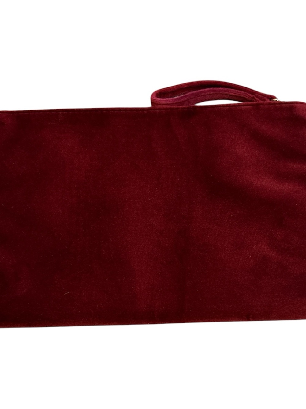 NWOT Dolce & Gabbana Beauty Velvet Burgundy Makeup Bag - Picture 2 of 4